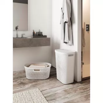 CURVER Infinity Recycling-Wäschekorb 40L 59x39x27cm Grau