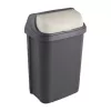 KEEEPER Rasmus 10L Abfalleimer mit Drehdeckel, Graphit