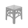 keeeper Klappbarer Outdoor-Tisch M Timo, Grau, 80 kg Traglast, 46,5 x 44,5 x 55 cm