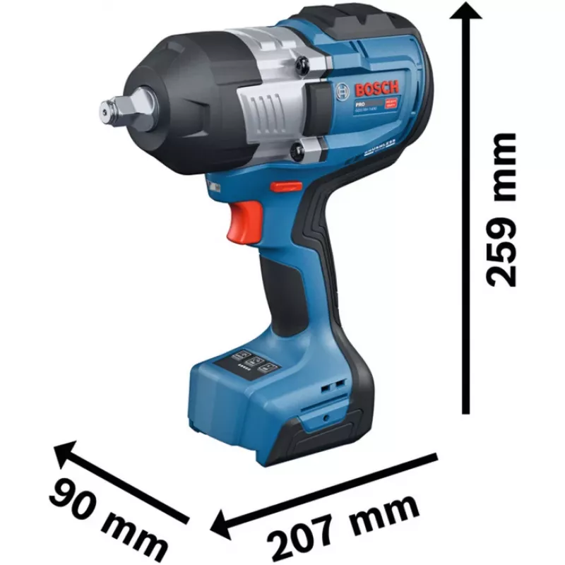 Bosch GDS18V-1400 BITURBO Brushless 3/4 inch Akku-Schlagschrauber (Solo, L-Boxx)