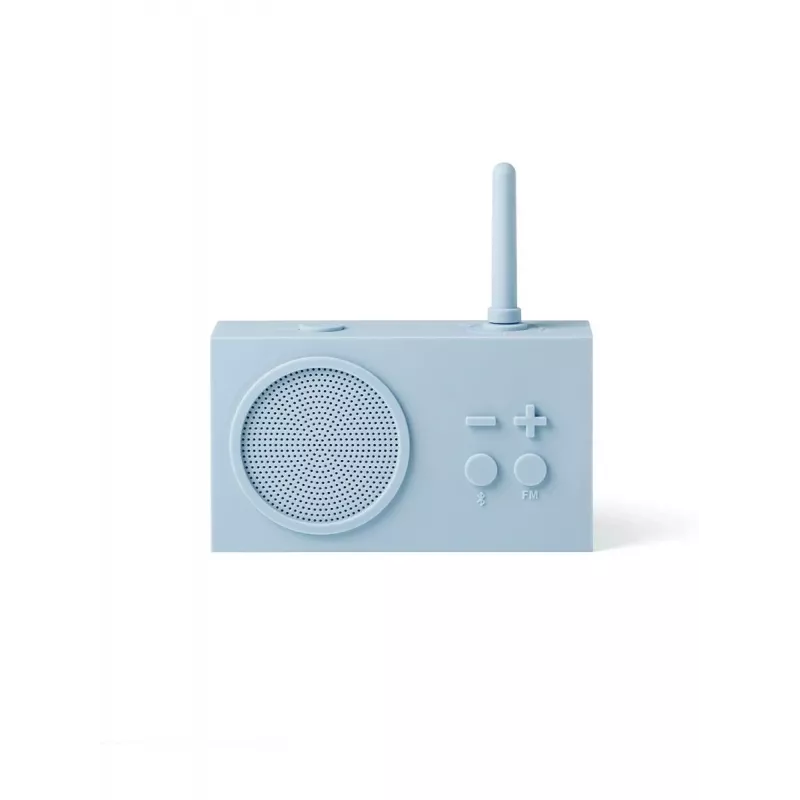 Lexon Tykho 3 tragbarer FM-Radio & Bluetooth-Lautsprecher Hellblau
