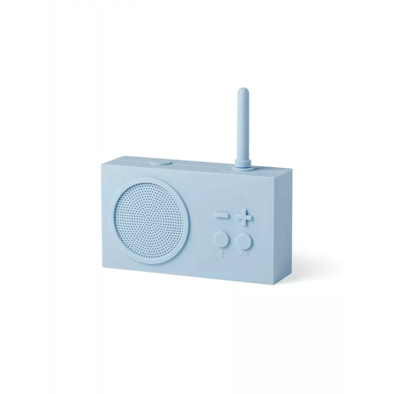 Lexon Tykho 3 tragbarer FM-Radio & Bluetooth-Lautsprecher Hellblau