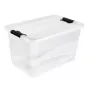 keeeper Crystalbox Cornelia Box mit Deckel 52L, 59,5 x 39,5 x 34 cm, Transparent