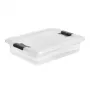keeeper Crystalbox Cornelia Box mit Deckel 7L, 39,5 x 29,5 x 9,5 cm, Transparent