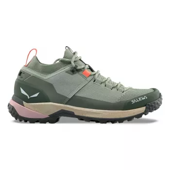 Salewa Puez 2 Knit PTX Damen Low Wanderschuhe - Shadow/Olive, EU 40,5