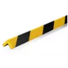 DURABLE C20 Magnetisches Eckenschutzprofil, Schwarz/Gelb, 5er-Pack
