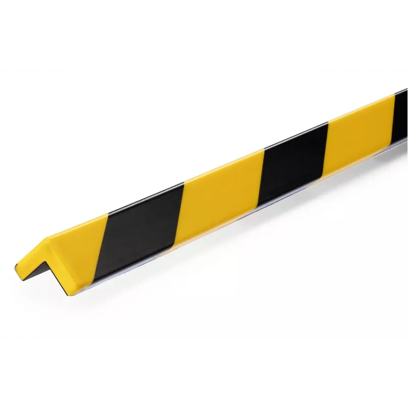 DURABLE C20 Magnetisches Eckenschutzprofil, Schwarz/Gelb, 5er-Pack