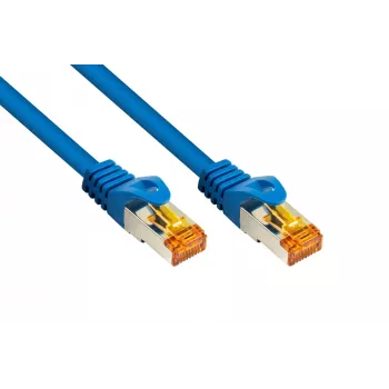 Kabelmeister Cat.7 S/FTP Patchkabel RJ45 TPE halogenfrei Blau 1,5m