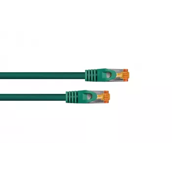 Kabelmeister Cat.7 S/FTP RJ45 Patchkabel, TPE halogenfrei, Grün, 1,5m