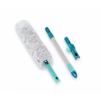 LEIFHEIT Superduster XL Pro Reach Set – 56 cm elektrostatischer Staubmop-Kopf mit 43 cm Griff
