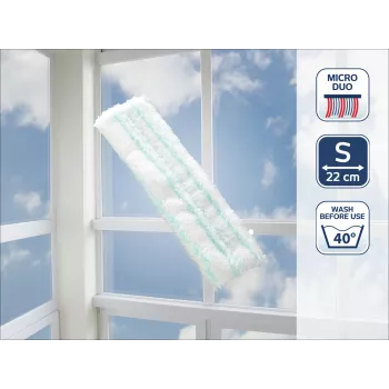 LEIFHEIT Fensterbürste Ersatzschwamm Fenster- & Rahmenreiniger 3in1 Mini micro duo