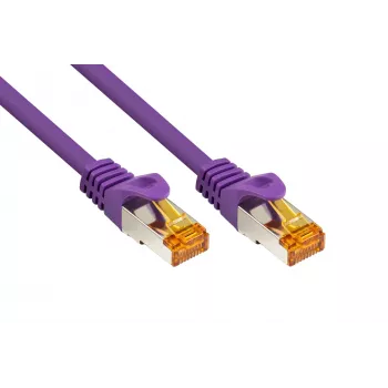 KABELMEISTER Cat.7 S/FTP Patchkabel RJ45, TPE, halogenfrei, violett, 5m
