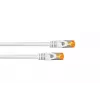 KABELMEISTER Cat.7 S/FTP Patchkabel, 0,15m, Weiß, halogenfreier TPE-Mantel, 10 Gbps