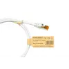 Kabelmeister Cat.7 S/FTP Patchkabel RJ45, TPE-Mantel, halogenfrei, weiß, 1m