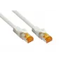 Kabelmeister Cat.7 S/FTP Patchkabel, TPE-Mantel, halogenfrei, Weiß, 5m