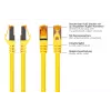 KABELMEISTER Cat.7 S/FTP Patchkabel, RJ45, TPE-Mantel, halogenfrei, gelb, 1m