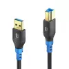 PureLink FlexInstall USB-A auf USB-B Kabel USB 3.0 5Gbps 1,50m Schwarz