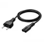 MediaRange MRCS346 IEC Netzkabel 1,5m Eurostecker auf C7 Figure-8 Schwarz