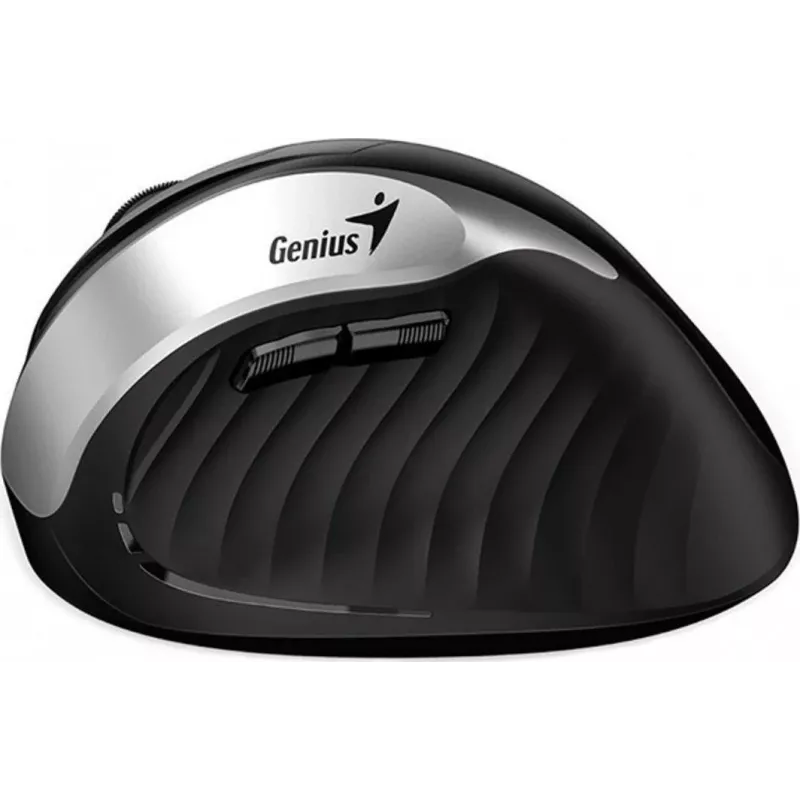 Genius Ergo 8250S Wireless Maus, 1600 DPI, Schwarz/Silber