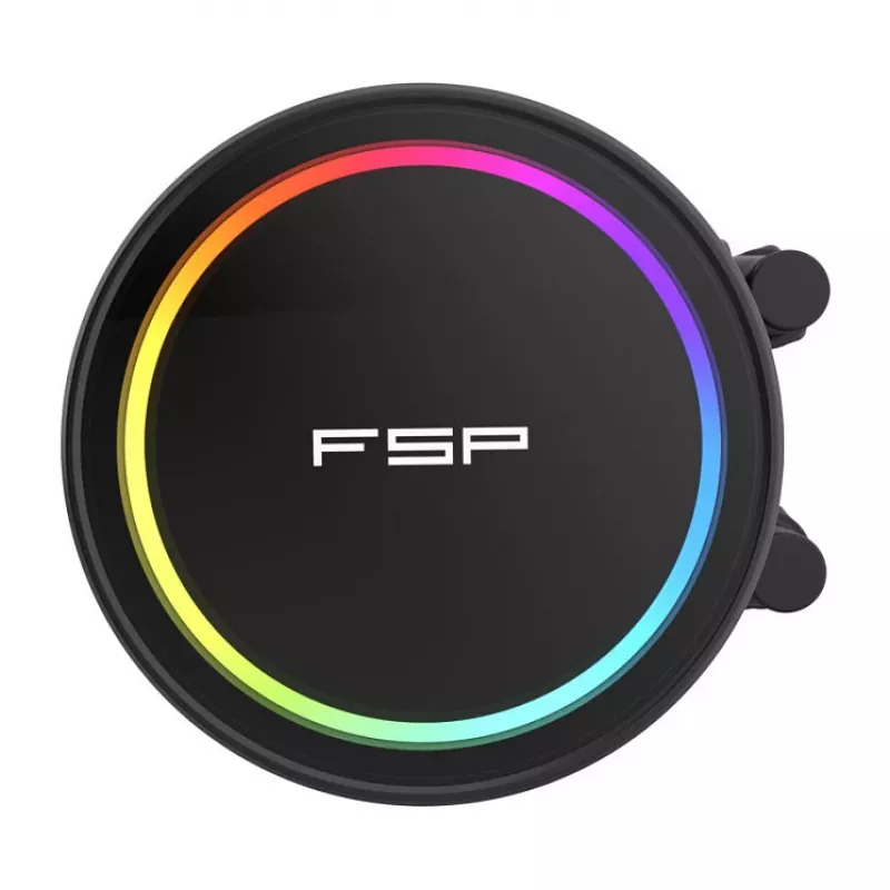 FSP AE24-B 240 mm ARGB All-in-One CPU-Flüssigkeitskühler, LGA1851/AM5, Schwarz