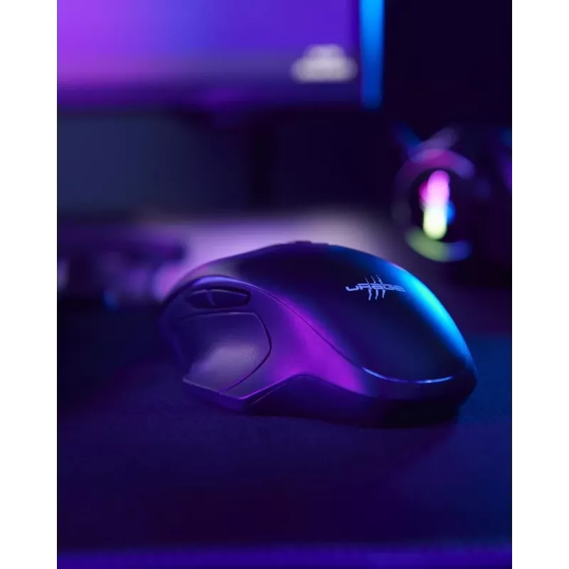 Hama uRage Reaper 410 kabelgebundene optische Gaming-Maus, 12000 DPI, 6 programmierbare Tasten, RGB, Schwarz
