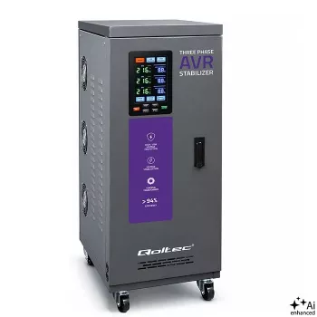 Qoltec Dreiphasen-AVR-Spannungsstabilisator 30kVA Servomotor LCD Expert Line