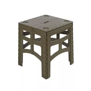 KEEEPER Timo Faltbarer Campingtisch M, Oliv, Aluminium, 80 kg Belastung, 46,5x44,5x55 cm