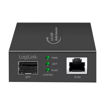 LogiLink 2,5 Gigabit Medienkonverter RJ45 zu SFP