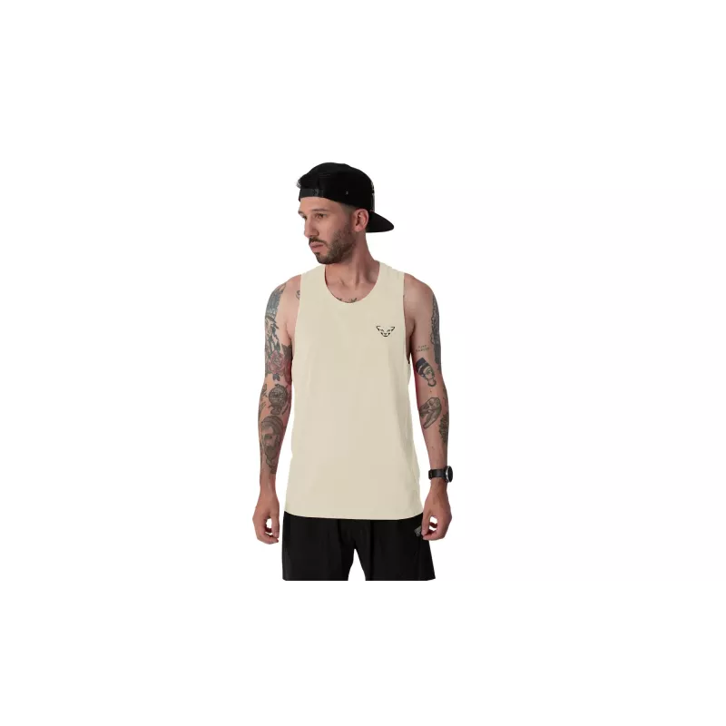 Dynafit Trail Tank Laufshirt Herren Overcast XL Recyceltes Polyester Ärmellos