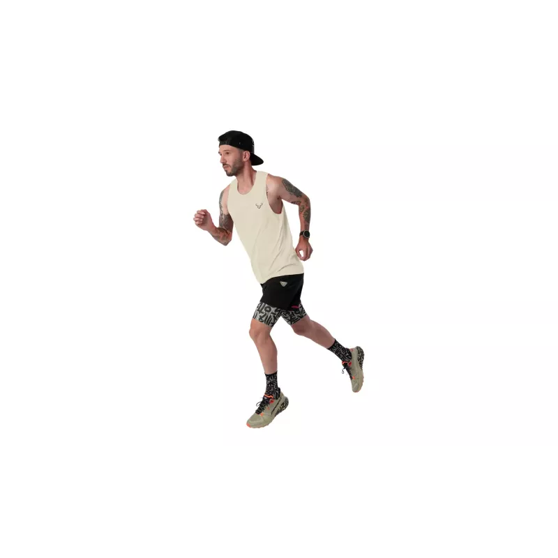 Dynafit Trail Tank Laufshirt Herren Overcast XL Recyceltes Polyester Ärmellos