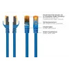 Kabelmeister Cat.7 S/FTP Patchkabel, RJ45, TPE halogenfrei, Blau, 0,5m