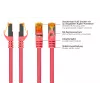 Kabelmeister RJ45 Patchkabel Cat.7 S/FTP, TPE-Mantel, halogenfrei, Magenta, 0,25m