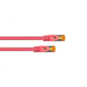 Kabelmeister Cat.7 S/FTP Patchkabel, TPE-Mantel, Magenta, 5m