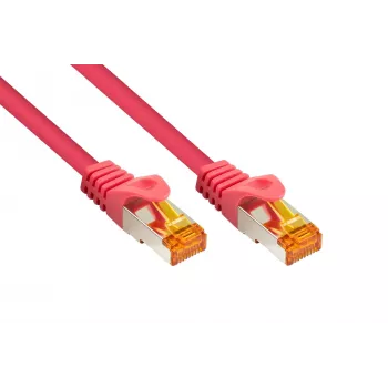 Kabelmeister Cat.7 S/FTP Patchkabel, TPE-Mantel, Magenta, 15m
