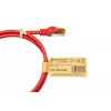 Kabelmeister Cat.7 S/FTP Patchkabel, RJ45, TPE-Mantel, halogenfrei, Rot, 0,25m