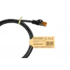 KABELMEISTER Cat.7 S/FTP RJ45 Patchkabel, 1m, Schwarz, TPE-Mantel, Halogenfrei, 10 Gbps