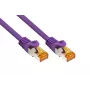KABELMEISTER Cat.7 S/FTP Patchkabel, RJ45, 2m, Violett, halogenfreies TPE