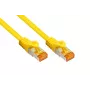Kabelmeister Cat.7 S/FTP Patchkabel, TPE-Mantel, halogenfrei, gelb, 5m