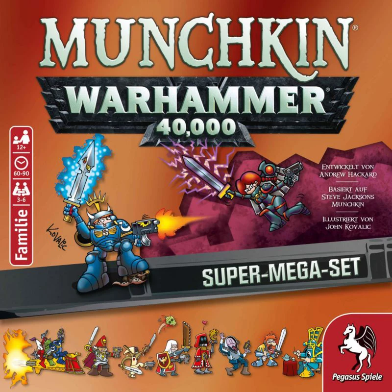 Pegasus Munchkin Warhammer 40K Super Mega Set Kartenspiel