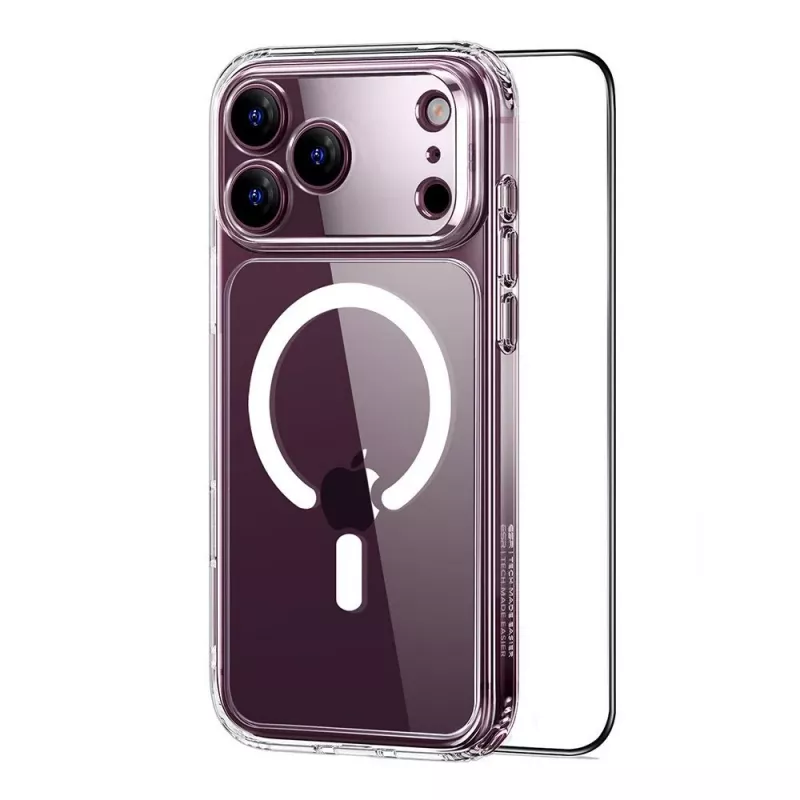 ESR Classic Hybrid MagSafe & Tempered Glass Hülle für iPhone 17 Pro / 18 Pro Transparent