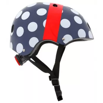 Hornit POM913 Polka Dot Multi-Sport Helm für Kinder, 53-58 cm, Schwarz/Blau/Rot/Weiß