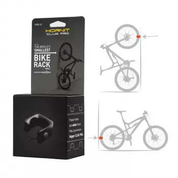 HORNIT CLUG PRO MTB XL Fahrrad Wandhalterung Clip Schwarz 7764XCP