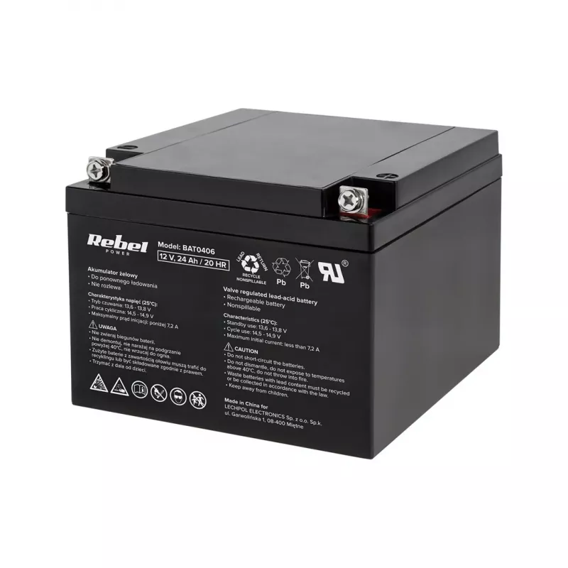 Rebel Gel-Batterie 12V 24Ah