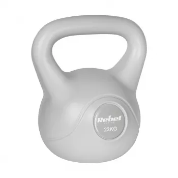 REBEL ACTIVE Kettlebell Bitumen 22 kg Grau