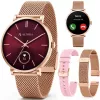3MK PROTECTION Smartwatch Altora Vivid Lady – AMOLED, Herzfrequenz, SpO2, IP68, Rosa Silikonarmband