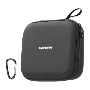 Sunnylife NE2-B122-D Lederhülle mit Netztasche für DJI Neo 2, Schwarz