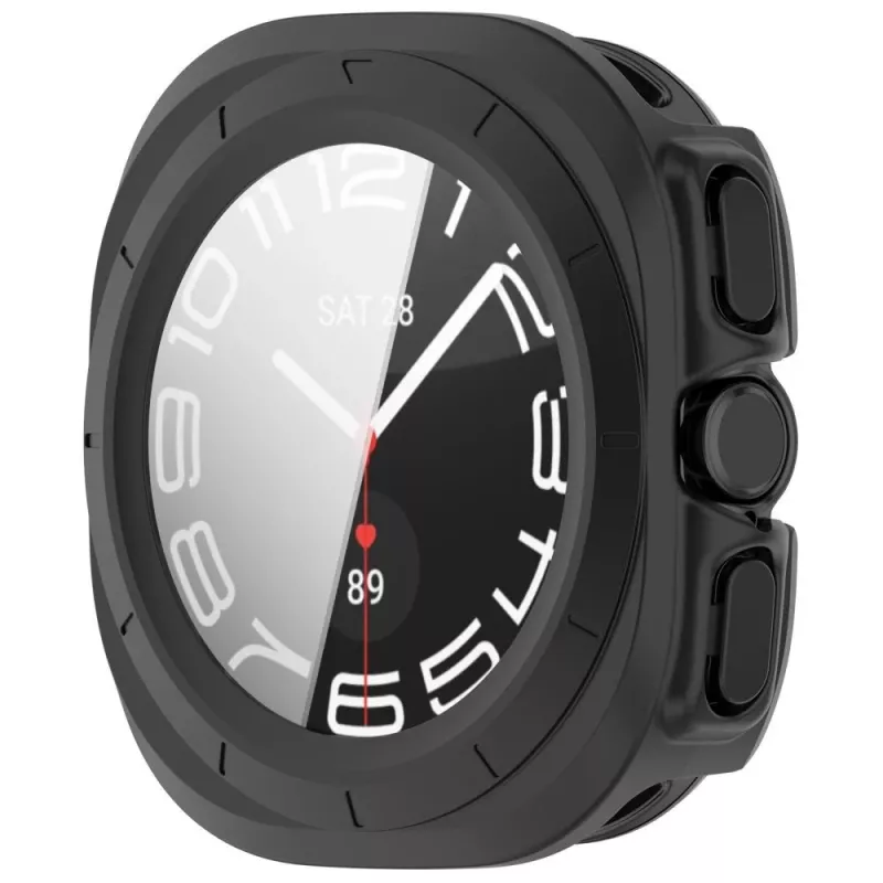 Tech-Protect Defense Hülle für Samsung Galaxy Watch Ultra 2 2026 (47 mm) Mattschwarz