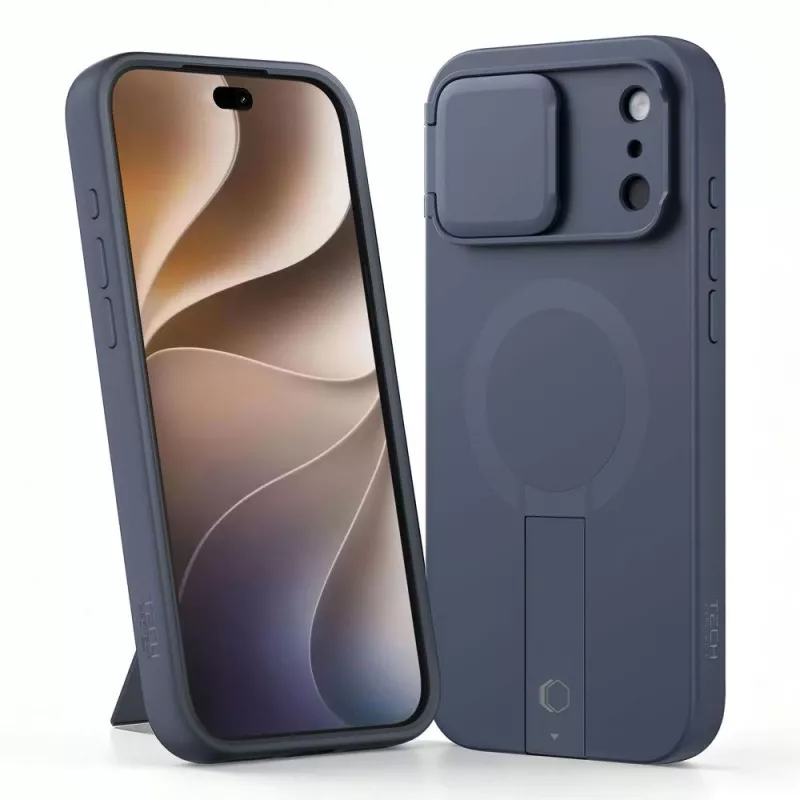 TECH-PROTECT Kevlar Aura MagSafe Hülle für iPhone 17 Pro Max / 18 Pro Max – Marineblau