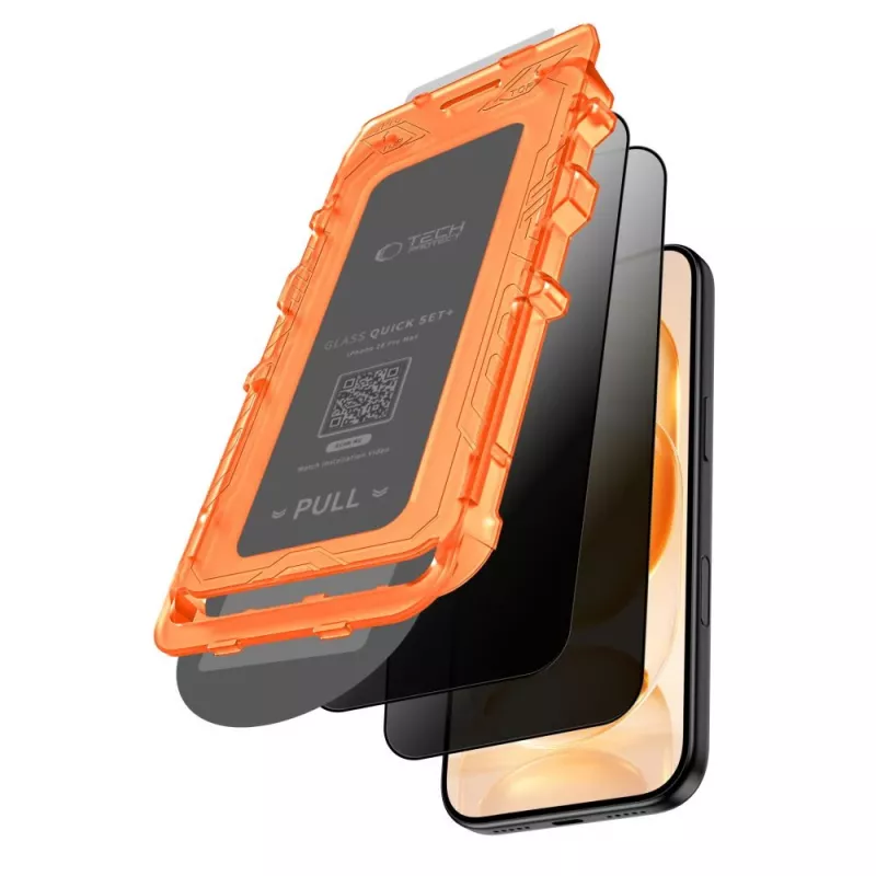 TECH-PROTECT Quick Set Spy+ Privacy Panzerglas Displayschutzfolie 2er-Pack für iPhone 18 Pro Max