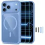 TECH-PROTECT MAGONE MagSafe Klare Hülle mit 2er-Pack Displayschutzglas für iPhone 17 Pro Max / 18 Pro Max – Hellblau
